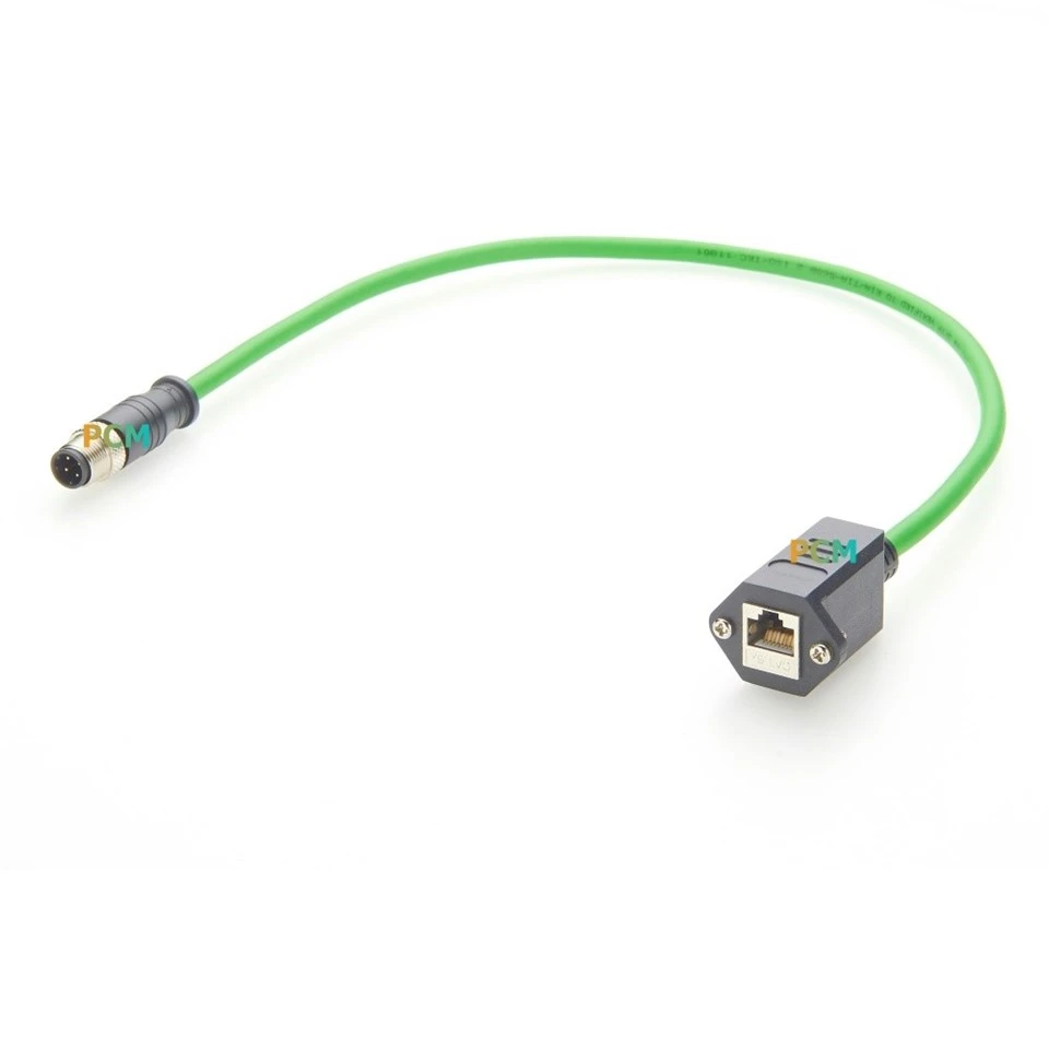 M12 D-Code To RJ45 Industrial Ethernet Cable factory