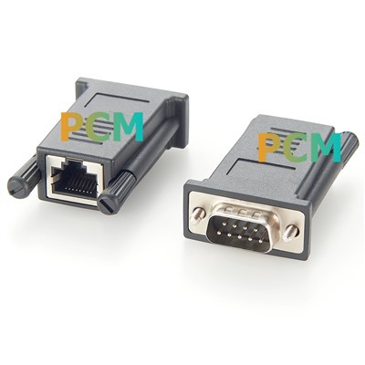 ADB0037 RJ45 til DB9 hannkryssadapter