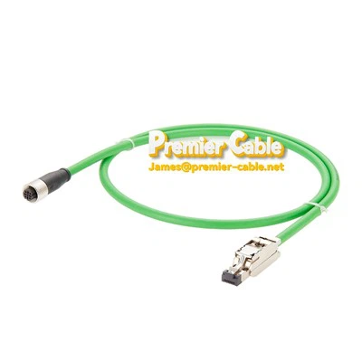 M 12 4 pin d kodet kontakt til RJ45 -kabel