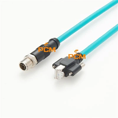 Skrubar RJ45 til M12 X-Code Gige Vision Cable