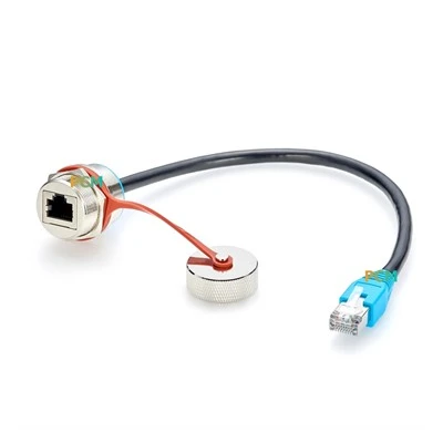 Vanntett RJ45 forlengelseskabel for installasjon av panel
